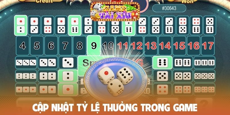 Cập nhật tỷ lệ thưởng trong game