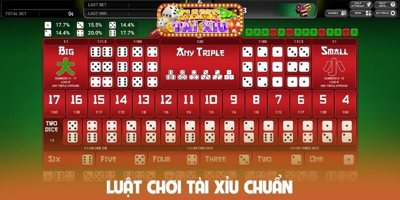 Luật chơi tài xỉu chuẩn